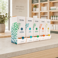 Boîte d'emballage en papier avec logo personnalisé, à ouverture par traction, écologique, vide, en carton pliable, pour sachets de café, de thé et de drip bag