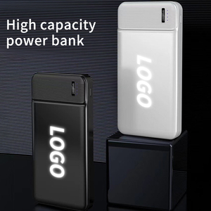 พาวเวอร์แบงค์ LED บางเฉียบ 10000mAh พาวเวอร์แบงค์แบบมีไฟส่องสว่าง  โลโก้สั่งทำได้ พอร์ต USB คู่ - Product Image 3