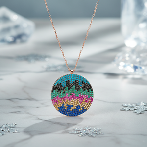 Nouveau Design minimaliste Design flocon de neige pendentif turc vente en gros bijoux faits à la main en argent Sterling 925 pour femmes - Product Image 3