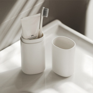 Vaso de lavado de viaje FTS, tubo largo personalizado, blanco, venta al por mayor, portátil, delicado, de plástico - Product Image 5