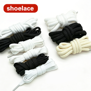 Lacets ronds noirs et blancs pour chaussures de sport, chaussures de basket-ball, chaussures décontractées, lacets de remplacement quotidiens pour hommes et femmes - Product Image 1