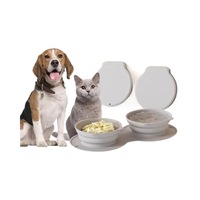 Bol pliable en silicone anti-déversement pour animaux de compagnie - Utilisation intérieure/extérieure/en voyage
