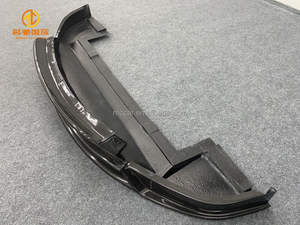 Accessoires <span class=keywords><strong>auto</strong></span> pare-chocs avant de voiture adapté au diffuseur de lèvre avant en fibre de carbone Tesla Model X - Product Image 5