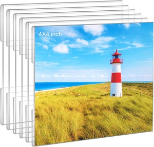 Marco de fotos de acrílico Pared transparente Marcos de fotos sin marco transparente 8X10, Marco DE FOTOS colgante flotante - Product Image 4