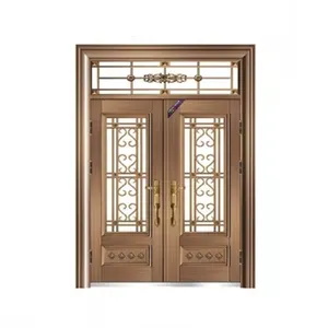 Top Sales Entrance Door Durable Main Gate Design Copper Fire Prevention Security Doors