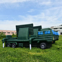 Modèle gonflable de canons et munitions de chasseur d'avions JUNAO, en PVC haute simulation, écologique, sur mesure, pour 10 personnes