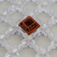 Plateau de service en acrylique de qualité supérieure, adapté à 35 interrupteurs de clavier GATERON personnalisés transparents