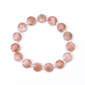 행운의 스트레치 탄생석 팔찌, 라피스 로즈 쿼츠 각면 보석 비즈 천연석 별자리 팔찌, 남녀공용 - Product Image 3