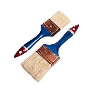 Brocha plana para pintar de 2 1/2 pulgadas con cerdas de cerdo y mango de plástico para pintar y limpiar - Product Image 3