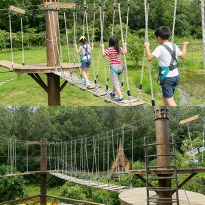 Circuito de Obstáculos de Cuerdas <span class=keywords><strong>en</strong></span> la Jungla de Primera Calidad, Circuito de Obstáculos de Cuerdas <span class=keywords><strong>en</strong></span> la Jungla Resistente <span class=keywords><strong>para</strong></span> Aventuras Aéreas - Product Image 3