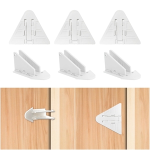 HS010อัจฉริยะตัวล็อกหน้าต่างป้องกันเด็กสองชั้นสำหรับสัตว์เลี้ยงที่ปลอดภัยสลักประตูแบบเลื่อนได้ติดตั้งง่ายสว่านทำจากพลาสติกที่ทนทาน - Product Image 2