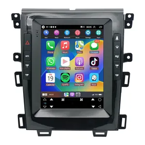 Android 13 9.7 "Radio mobil Stereo layar IPS Carplay navigasi GPS WIFI FM AM RDS ASP 36 EQ Link Mirror untuk 2010-2014 Ford Edge