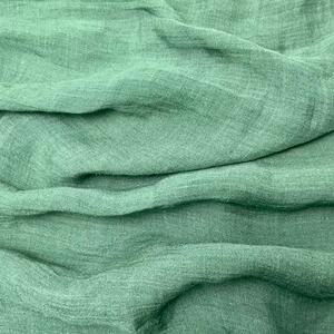 Venta al por mayor orgánico 100% tela de lino ropa de mujer hilo transpirable teñido Cey Slub vestido arrugado niñas vestido de impresión Digital - Product Image 4