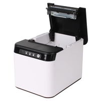 Impresora Térmica de Recibos de 80 mm para Cocina de Restaurante con Cortador Automático, Interfaz USB y LAN, Compatible con Windows/Android/Linux
