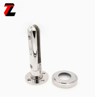Support de verre réglable en acier inoxydable robuste SS2205 à base carrée, résistant à la rouille, pour montage sur terrasse, pour rampes d'escalier et de terrasse, DIY Tezen
