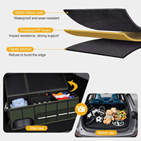 Organisateur de coffre de voiture multifonction Oxford Premium avec logo personnalisé, pliable et rétractable, avec poche de rangement pour chaussures