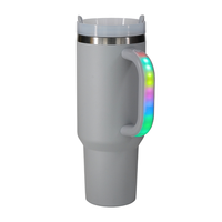 Gobelet isotherme moderne en acier inoxydable de 30 oz avec poignée LED, pour boissons froides, idéal pour les cadeaux promotionnels