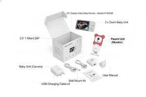 กล้องวงจรปิดสำหรับเด็ก KT-3112S OEM ขายส่งจากโรงงาน ราคาโรงงาน ระบบสื่อสารสองทาง พร้อมเซ็นเซอร์วัดอุณหภูมิ ระบบตรวจสอบทารกแรกเกิด - Product Image 5