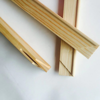 Kit de barres de cadre en bois de pin écologique de qualité supérieure pour toile, réglables, couleur bois naturel, pour peinture DIY, avec clés de serrage