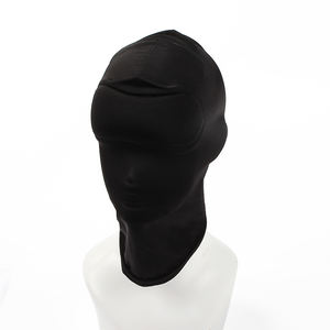 SM fétiche élastique respirant <span class=keywords><strong>Latex</strong></span> Cosplay masque capuche bouche ouverte oeil esclave couvre-chef pour la fête d'halloween - Product Image 6