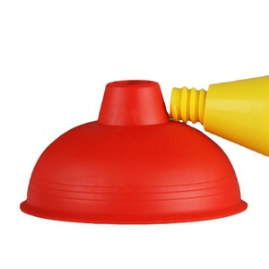 Disotturatore per WC ad aria compressa ad alta pressione in TPR rosso, modello 829, con asta di aspirazione in acciaio per scarichi domestici e lavelli da cucina - Product Image 6