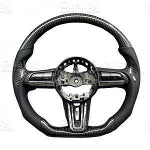 Volante Deportivo Personalizado de Calidad de Fábrica en Venta Caliente - Fibra de Carbono y Cuero para <span class=keywords><strong>Mazda</strong></span> 3/<span class=keywords><strong>6</strong></span>/CX5/CX30 con Acabado Brillante - Product Image 6