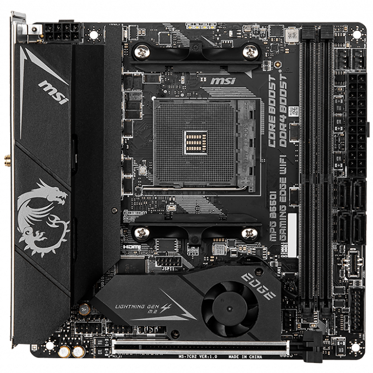 MSI MPG B550I GAMING EDGE MAX WIFI マザーボード AM4 ソケット DDR4