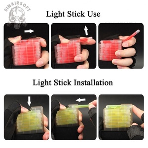 Barra Luminosa Fluorescente Táctica, Punta Verde y Roja, Iluminación de Emergencia, Luminosa, Salvavidas, Etiquetas de Seguridad, Palitos de Señalización - Product Image 5