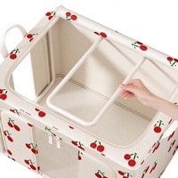 Boîte de rangement pour vêtements en polyester grande capacité, avec cadre en acier renforcé, pliable, anti-humidité, 100L-150L, organisateur de garde-robe pour