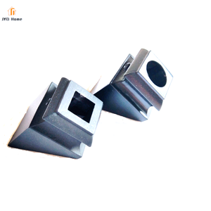 Matt Black Angled Baluster Base Shoes for 1/2" Iron Spindles Metal <strong>Stair</strong> <strong>Parts</strong> Wholesale - Product Image 5