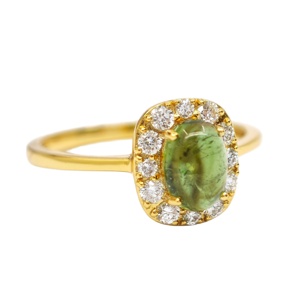 แหวนเพชรทัวร์มาลีนเงินแท้ 925 จาก UM Jewelry เหมาะสำหรับทุกเพศ ใส่ได้ทุกวัน ของขวัญวันครบรอบแต่งงาน - Product Image 2