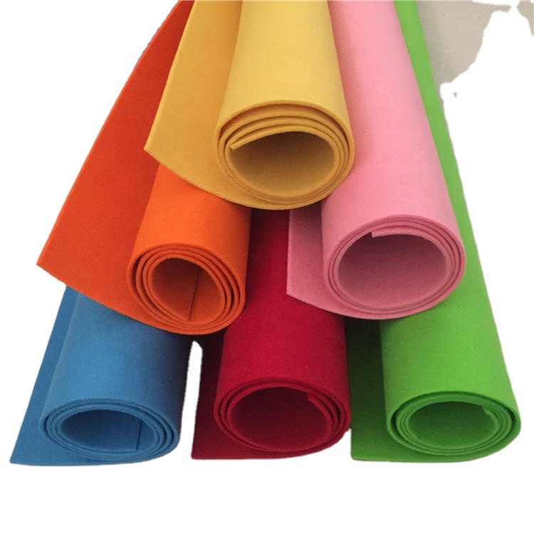 High Quality 100% Polyester Recycled PET Needle Punched Nonwoven Fabric Breathable Felt for Wedding Bag and Industrial Use
