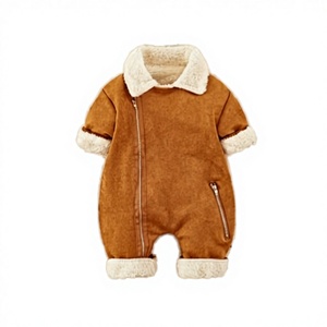 Nouvelle combinaison pour bébé, combinaison pour nourrisson, vêtements pour nouveau-né, salopette unisexe, hiver, automne, spandex/polyester, fermeture à boutons - Product Image 2