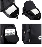 Tas Ransel Mahasiswa Unisex Logo Custom Kapasitas Besar Anti Air dengan USB Anti Maling 20-36L Oxford