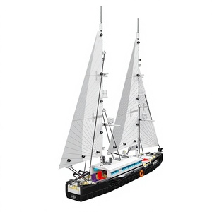 Maqueta <span class=keywords><strong>de</strong></span> Velero <span class=keywords><strong>de</strong></span> <span class=keywords><strong>Dos</strong></span> Mástiles Moderno <span class=keywords><strong>de</strong></span> la Serie Ship, Modelo 10194, 40 Piezas <span class=keywords><strong>de</strong></span> Ladrillos, Escala 1:8, Juguete Educativo <span class=keywords><strong>de</strong></span> Construcción DIY - Product Image 4