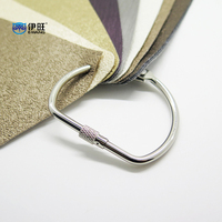 Anillo de almacenamiento de cinta de papel de almacenamiento al por mayor de 2,5 pulgadas Clip de tornillo de apertura en forma de D plateado