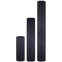 Panneau solaire cylindrique 50W 100W 150W 200W Wrap Tube Lampadaire pôle vertical Module solaire intégré