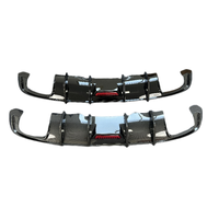 Lèvre de pare-chocs arrière de remplacement pour Audi A4/S4 Diffuseur arrière avec feux horizontaux 2017-2019