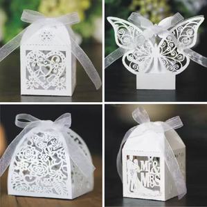 Boîtes en carton pour petits bonbons sur le thème du baptême, rubans pour baptême, première communion, cadeaux de fête - Recyclables, pliables - Product Image 4