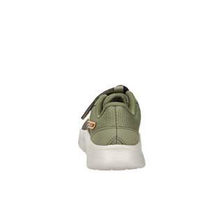 Sneakers Puma per Bambini Verde Oliva con Striscia Arancione, Chiusura in Velcro, Suola Chunky, Scarpe da Corsa - Product Image 4