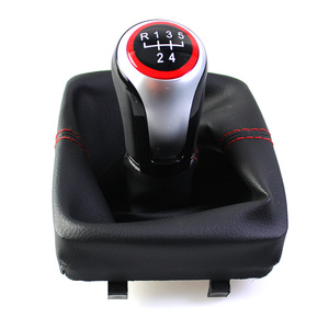 Car <b>Gear</b> <b>Knob</b> For Vw Polo 9N 9N2 2002 2009 Aluminum Alloy Red 5 Speed 6 Speed Ergonomic Shift Lever - Product Image 2