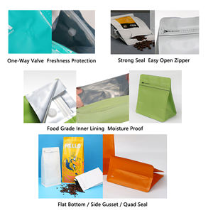 Bolsas <span class=keywords><strong>de</strong></span> café personalizadas a prueba <span class=keywords><strong>de</strong></span> olores con válvula y cremallera para cualquier <span class=keywords><strong>comida</strong></span> Bolsas <span class=keywords><strong>de</strong></span> café con estampado tropical - Product Image 6