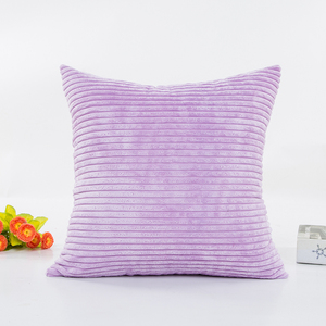 Taie d'oreiller décorative en velours côtelé texturé à rayures Supersoft Taie d'oreiller Housses de <span class=keywords><strong>coussin</strong></span> <span class=keywords><strong>Bleu</strong></span> marine pour usage domestique - Product Image 2