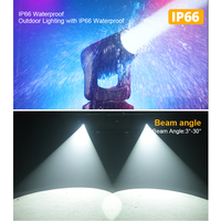Projecteur LED 280W CMY BSW 3-en-1 à tête mobile, étanche IP66, pour éclairage de scène extérieur, faisceau, spot, wash, 3-33 DMX512 pour concert