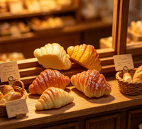 Jouet Squishy Croissant à Rebond Lent, Simulation Alimentaire en PU, Anti-Stress pour Enfants et Adultes