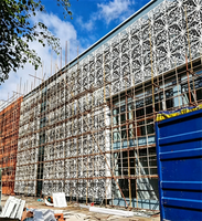 Mur-rideau en aluminium pour villa et hôtel moderne, panneaux métalliques 3D avec décoration de façade et dimensions personnalisées