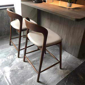 تخفيضات كبيرة على كراسي أثاث صلبة بتصميم فاخر خفيف ، كراسي بار حديثة ، كراسي ناعمة ، كرسي مرتفع - Product Image 3