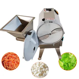Elektrikli sebze dilimleyici parçalayıcı kesme makinası meyve cipsi makinesi Dicing küp kesici kıyıcı makinesi