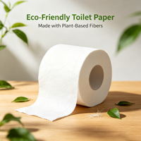 Papier toilette doux au toucher, gaufré, en vrac, en pâte de bois vierge, écologique, jetable dans les toilettes, personnalisable pour la maison, les hôtels et les salles de bain