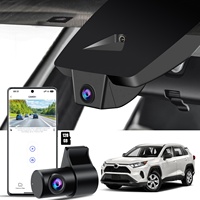 Caméra de tableau de bord OEM en gros, avant 4K + arrière 1080P, pour Toyota RAV4 2022-2024, avec moniteur de stationnement, capteur G, WiFi et application, Plug & Play, 128 Go